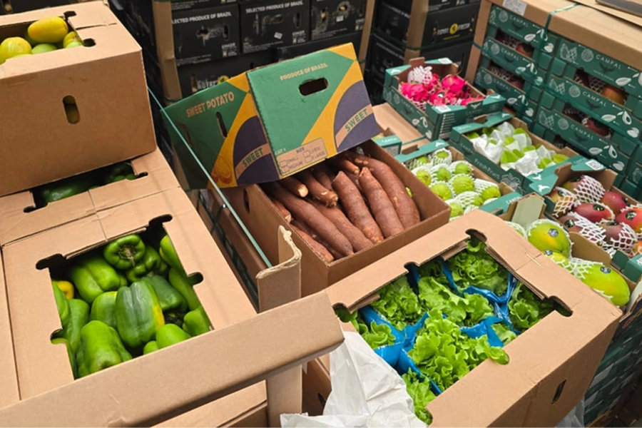 Pela primeira vez, Brasil exporta hortifrútis frescos em voo direto para a Ilha do Sal