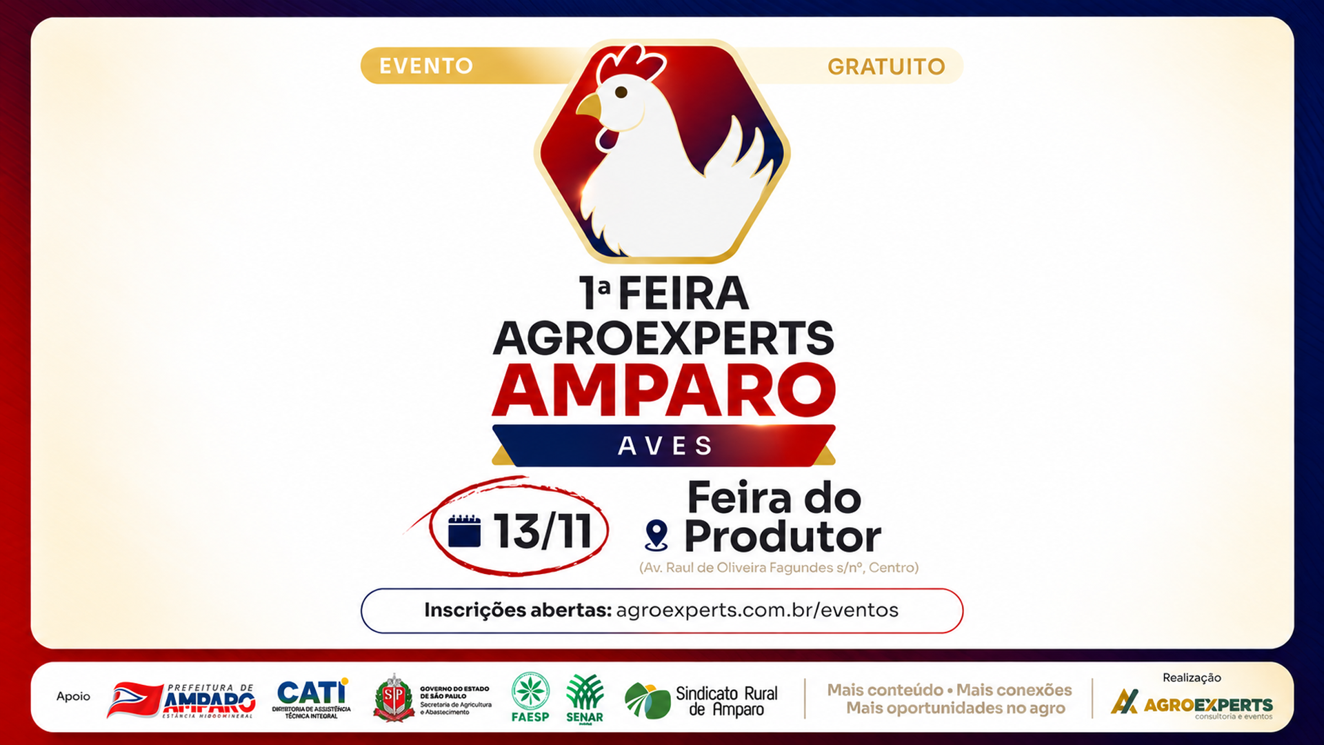 1ª Feira AgroExperts Amparo – Aves marca crescimento do setor na região