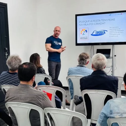 Instituto de Pesca apresenta novidades da 3ª edição da Festa Tem Peixe na Vila em encontro com a imprensa