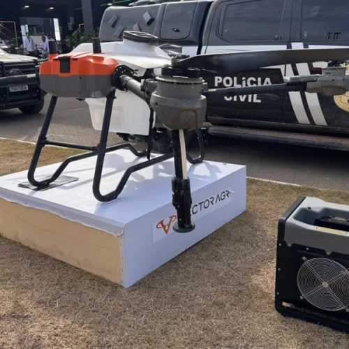 Polícia Civil apreende drone agrícola durante a Bahia Farm Show 2026 e investiga possível violação de propriedade industrial