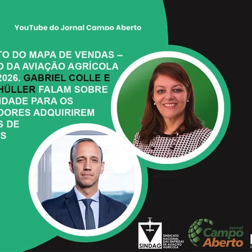 Hora da Prosa | Lançamento do mapa de vendas – Congresso da Aviação Agrícola do Brasil 2026