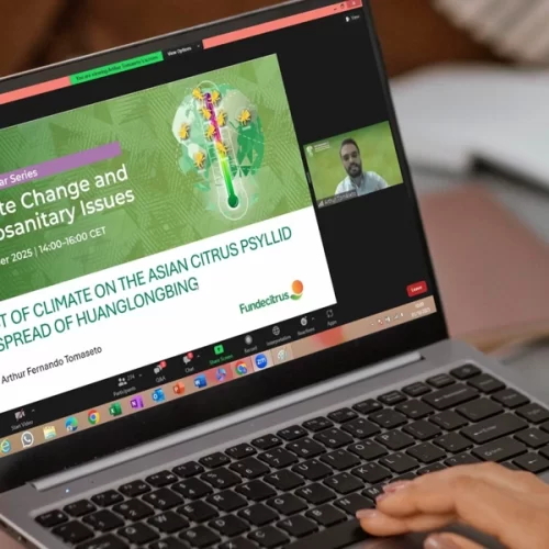 Fundecitrus participa de webinar internacional sobre mudanças climáticas e sanidade vegetal